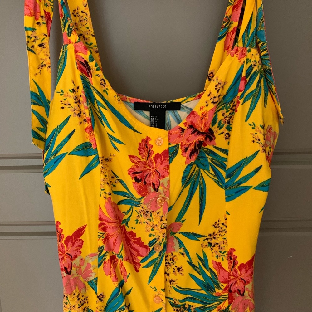 WOW PRINTED YELLOW DRESS